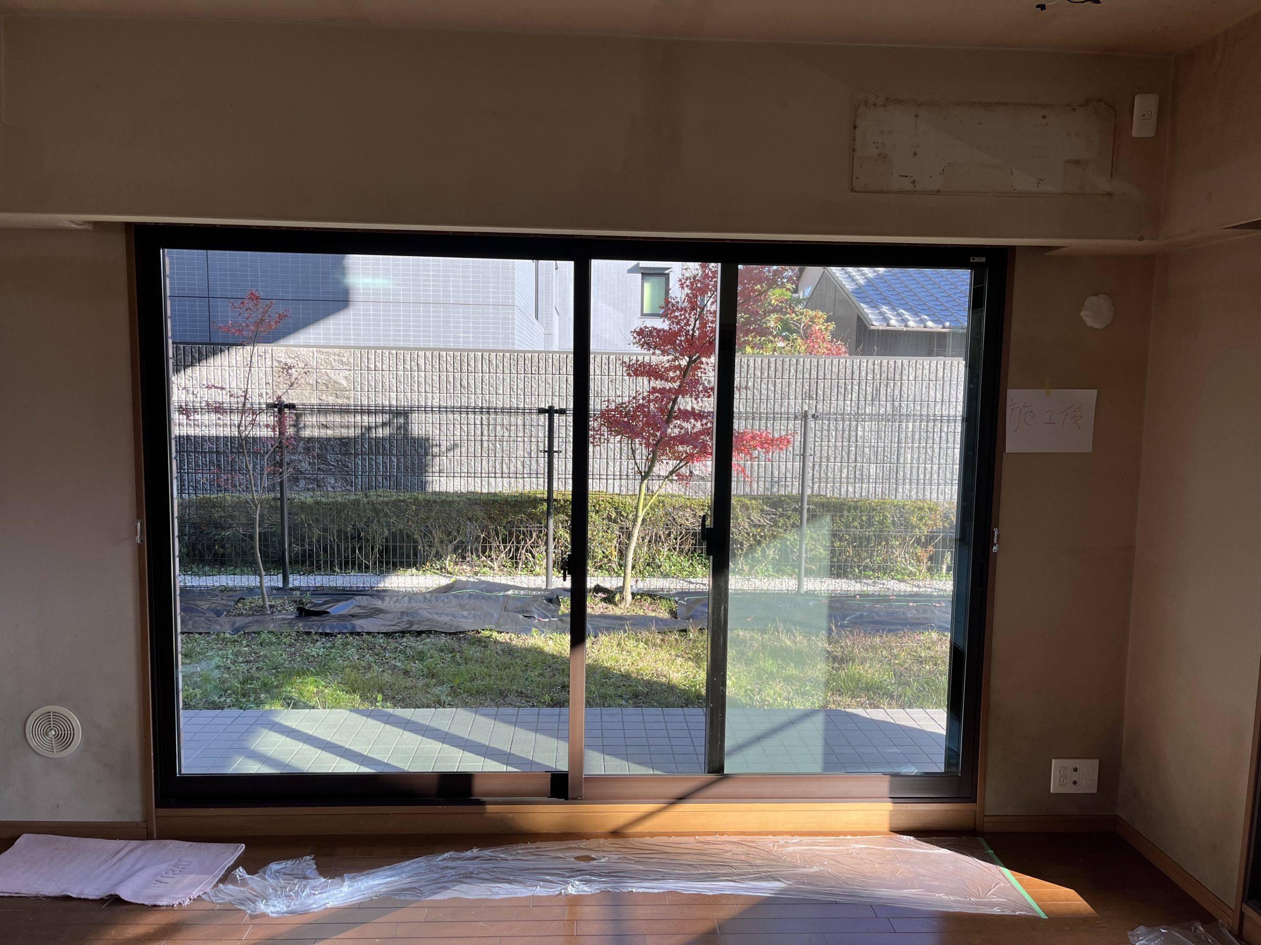 京都市上京区で内窓サッシ取付工事