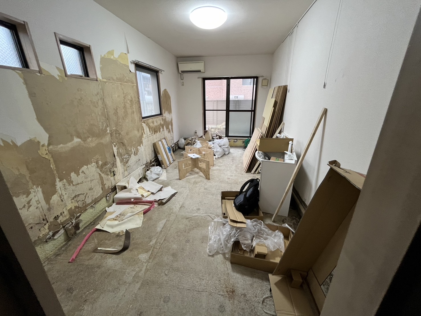 京都市右京区の賃貸物件のリノベーション工事